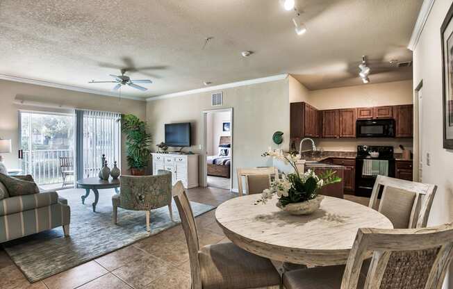 Open concept kitchen and living area at Yacht Club, Florida, 34212