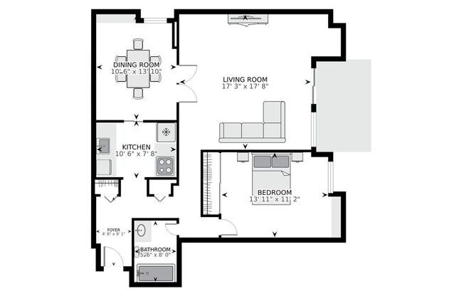 2 beds, 1 bath, $2,499, Unit Unit 414N