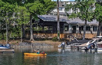 Lake With Boats at Residence at Tailrace Marina, Mount Holly, 28120