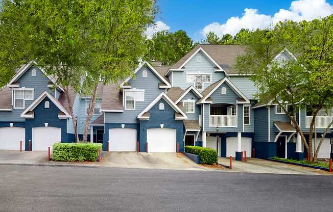 Townhomes with attached garages