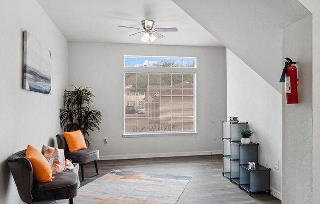 Living room at Tidwell Estates in Houston TX