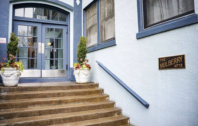 Ladd's Addition: Sunny Studio with Hardwoods + Lovely Architectural Appeal!