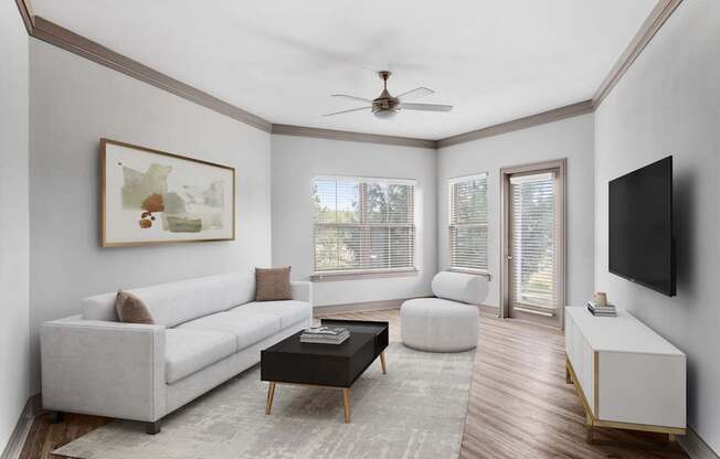 Soft and Refreshing Living Room at Adara Overland Park, Kansas, 66213