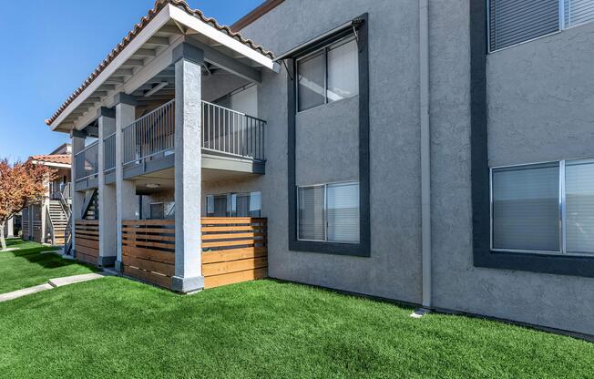 a large lawn in front of a house