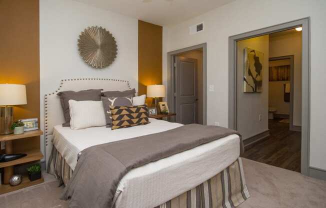 Bedroom at Atria Apartments in Tulsa, OK