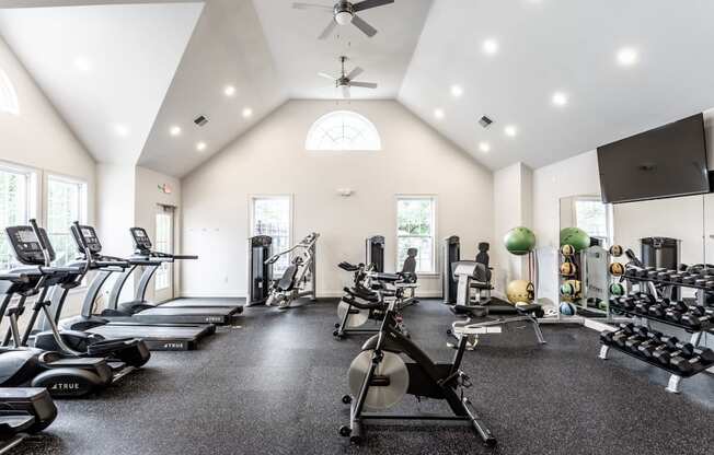 Weight and Cardio Gym at Enclave Apartments