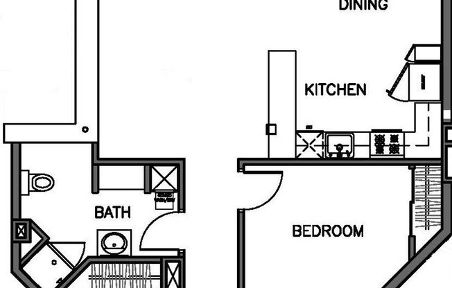 1 bed, 1 bath, 934 sqft, $1,158, Unit 106
