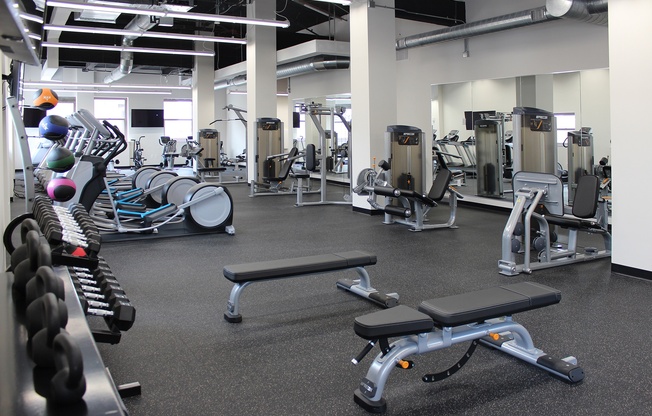 Fitness Center at The Terminal Tower Residences Apartments, Ohio, 44113