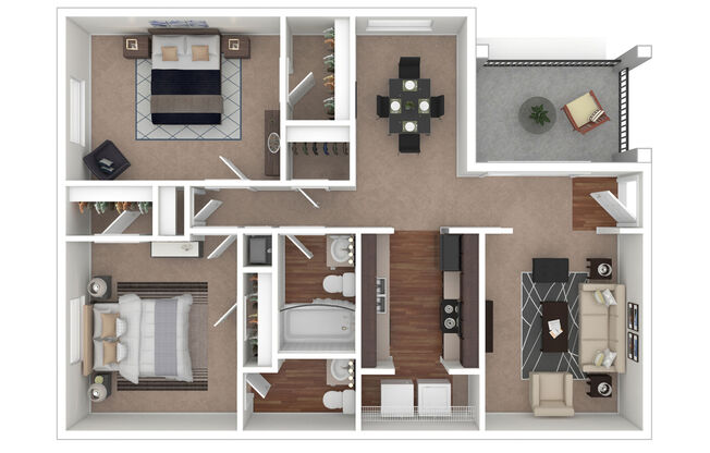 2 beds, 1.5 baths, 1,146 sqft, $1,005