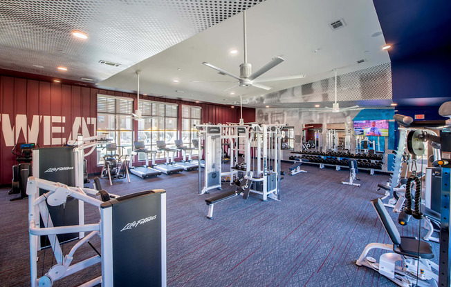 Corsair Apartments Fitness Center with Equipment
