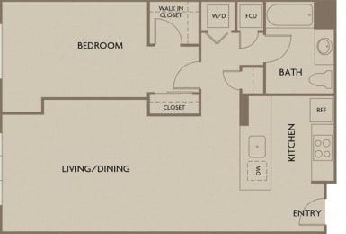 1 bed, 1 bath, 729 sqft, $2,370