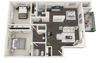 2 beds, 2 baths, 1,015 sqft, $2,715, Unit 126