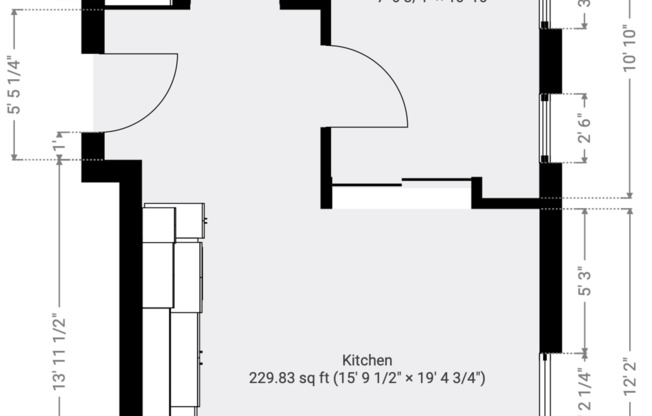 1 bed, 1 bath, 430 sqft, $1,044, Unit 207