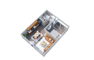 1 bed, 1 bath, $1,300