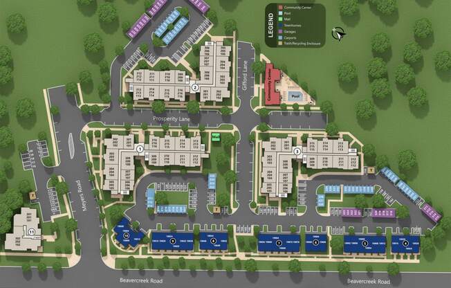 Timberview Apartments Site Map