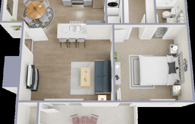 1 bed, 1 bath, 660 sqft, $1,150