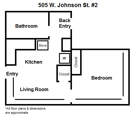 1 bed, 1 bath, 600 sqft, $1,335, Unit 2