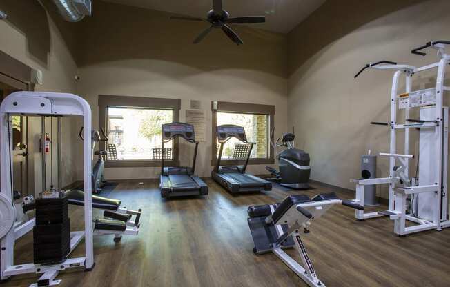 Fitness center at Tierra Pointe Apartments in Albuquerque NM October 2020 (2)
