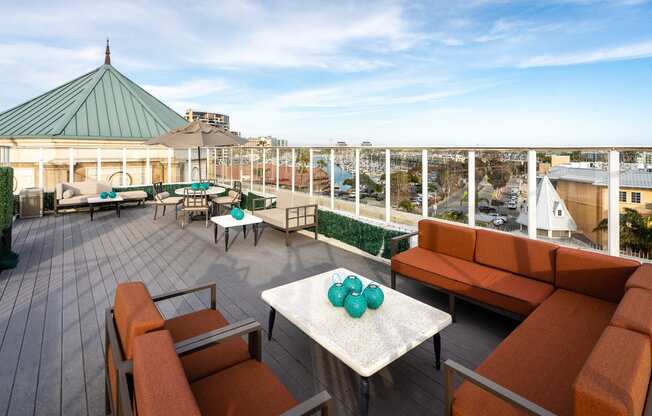 Rooftop terrance with lounge seating