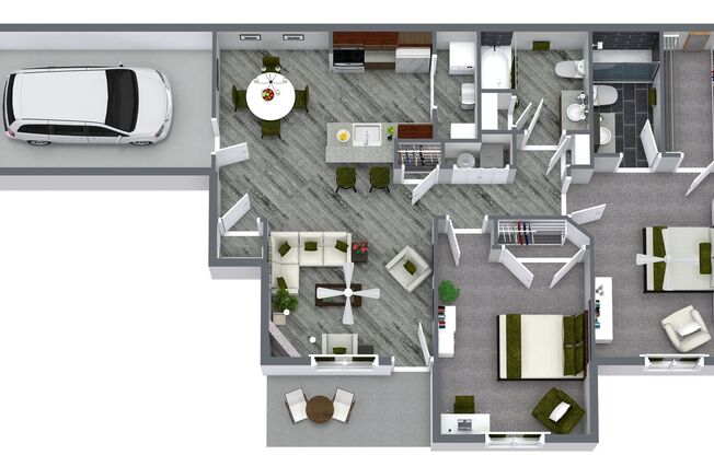 2 beds, 2 baths, 1,195 sqft, $2,050