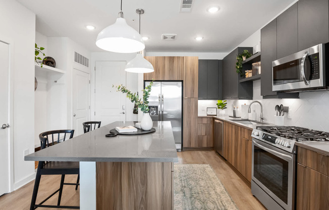 Kitchen with Stainless Steel Appliances