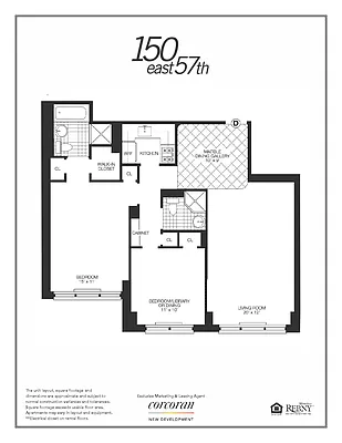 Studio, 1 bath, $6,350, Unit 6D