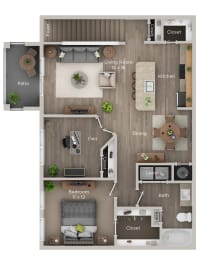 2 beds, 1 bath, 952 sqft, $1,685