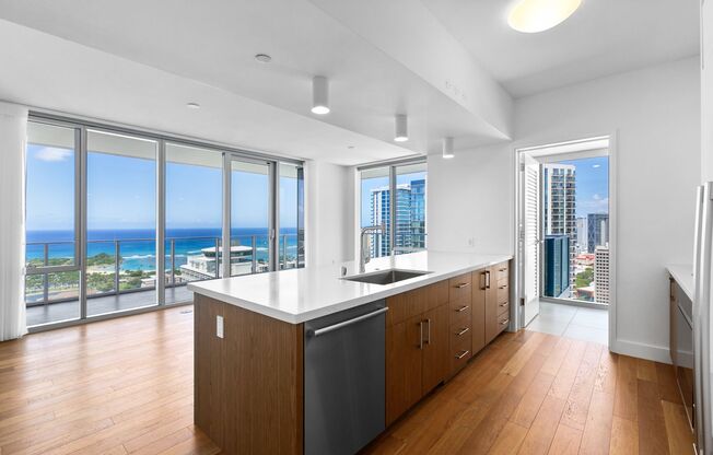 Stunning 3BD/3BA/2PRKG Residence at Azure Ala Moana