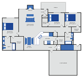 3 beds, 2 baths, 1,577 sqft, $1,669