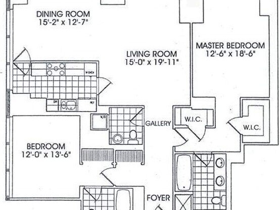 2 beds, 2.5 baths, 1,590 sqft, $9,250, Unit 9E