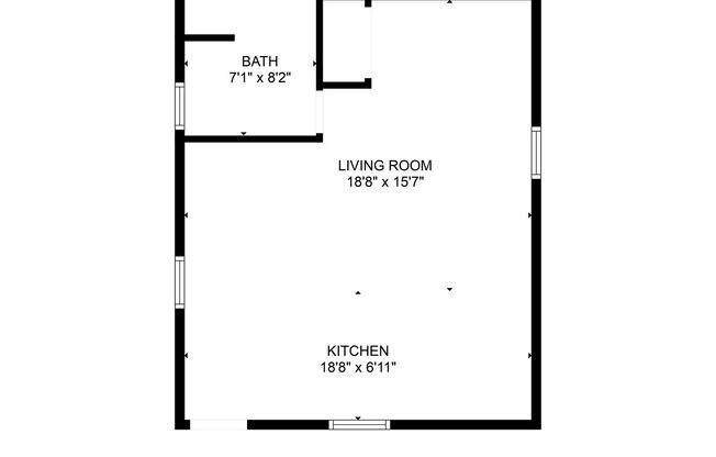 Studio, 1 bath, $850