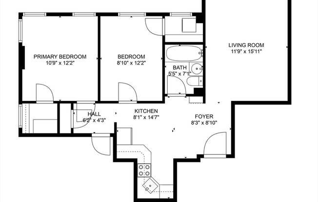 2 beds, 1 bath, 727 sqft, $3,200, Unit 32