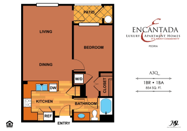 1 bed, 1 bath, 801 sqft, $1,292