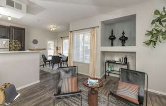Living Room With Dining Area at Somerfield at Lakeside Apartments, Elk Grove