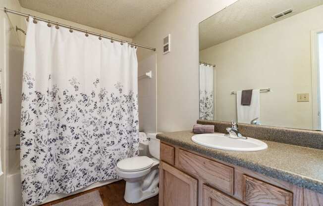 Bathroom interior at Paradise Island, Jacksonville