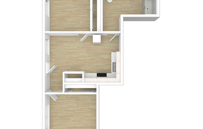 2 beds, 1 bath, 585 sqft, $2,500