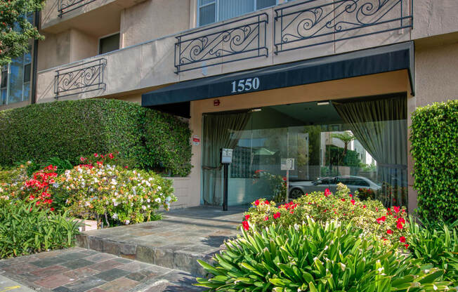 Apartment Building in Los Angeles Entrance