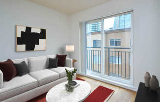 Living Room with Juliet Balcony and Hard Surface Flooring