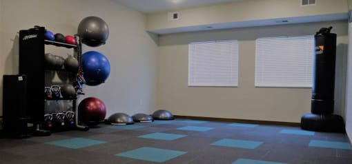 Fitness Studio at Rivers Edge Apartments, Minnesota