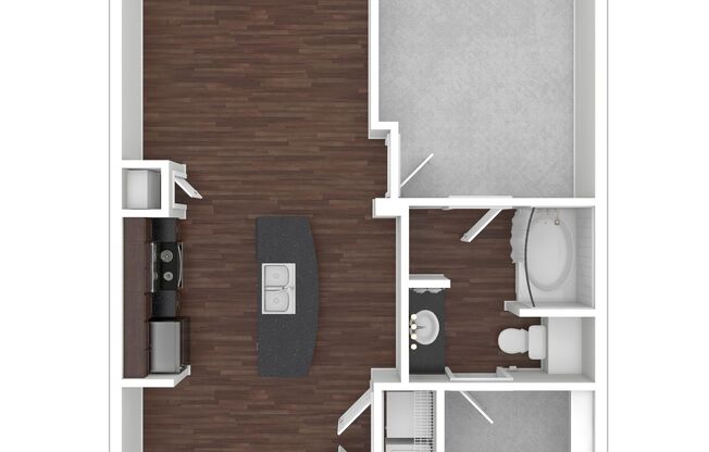 1 bed, 1 bath, 786 sqft, $1,380