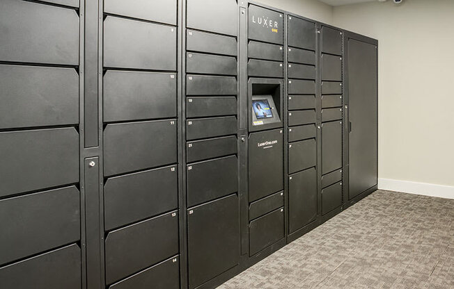 Package Lockers at Newport Colony Apartment Homes, Florida