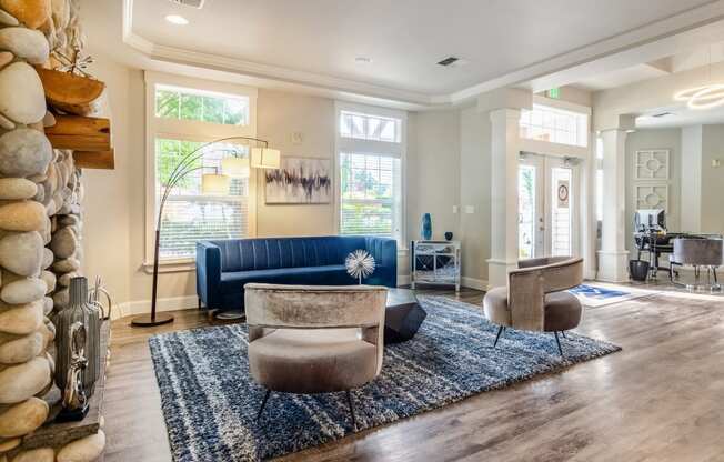 Leasing Office Seating Area at Abbey Rowe Apartments in Olympia, Washington, WA