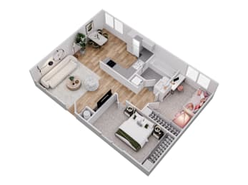 2 beds, 1 bath, 682 sqft, $2,399