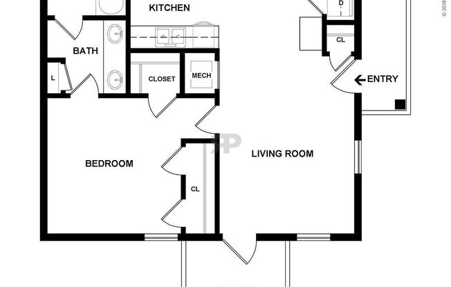 1 bed, 1 bath, 743 sqft, $925