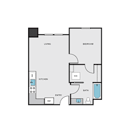 1 bed, 1 bath, 623 sqft, $1,793