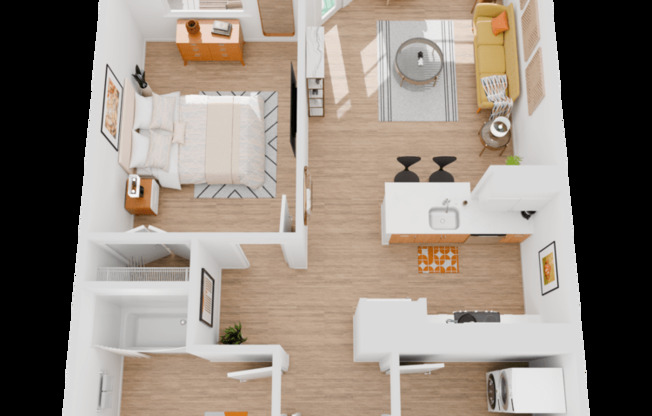 1 bed, 1 bath, 670 sqft, $1,599