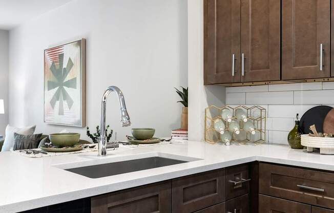 Sleek Kitchen With Spacious Countertops