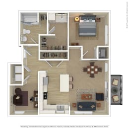 1 bed, 1 bath, 912 sqft, $1,981