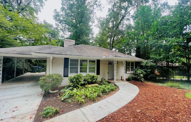 Charming 3-Bed, 2-Bath Ranch in Prime Atlanta Location