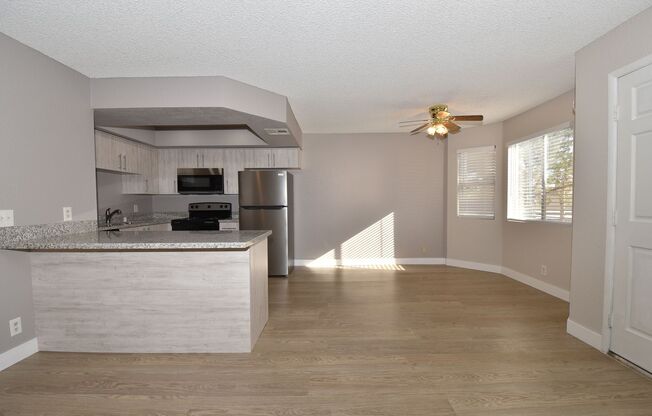 Stunningly remodeled 2-bedroom, 2-bath condo located at Rock Springs Vista.